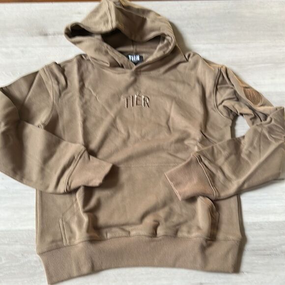 TIER‎ TAUPE HOODIE XS HOODIE NEW IN PACKAGING - Picture 5 of 7